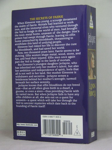 1st, signed by author, Jerlayne by Lynn Abbey (1999, PBO) Faerie Fantasy - Picture 2 of 3