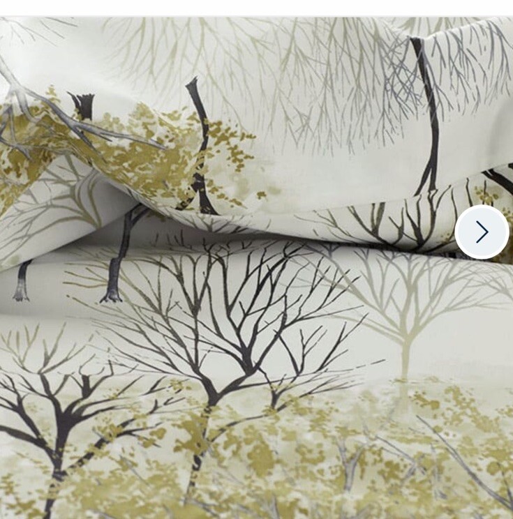 New The Company Store Winter Trees Premium Sateen Full Duvet Cover