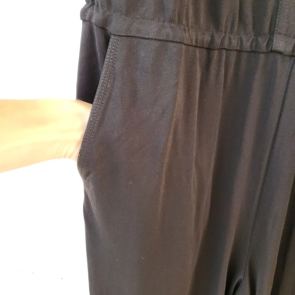 Lauren Ralph Lauren LRL Stretch Black Jumpsuit Sleeveless Pockets Women's 1X - Image 3 of 4