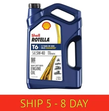 Shell Rotella T6 Full Synthetic 5W-40 Diesel Engine Oil, 1 Gallon....(w16)