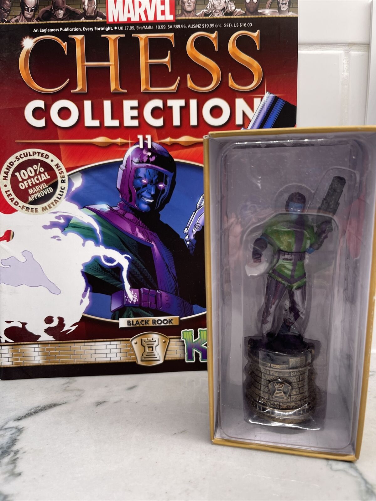 Eaglemoss Chess NEW * Kang * #11 Black Rook Marvel Comics Villian /Superhero