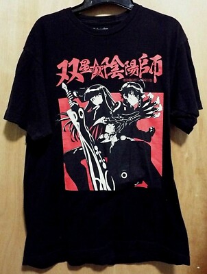 Twin Star Exorcists Adult Black Design T-Shirt With Red Logo Size L  Crunchyroll