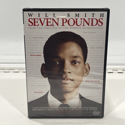 Seven Pounds DVD | Brand New Sealed | Will Smith  Buy 4 Get 3 Free 