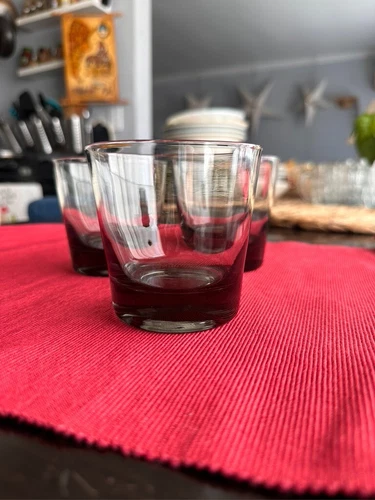 Vintage Swedish Modernist Set of 3 Smoke Glass Cocktail Glasses Bjorkshult