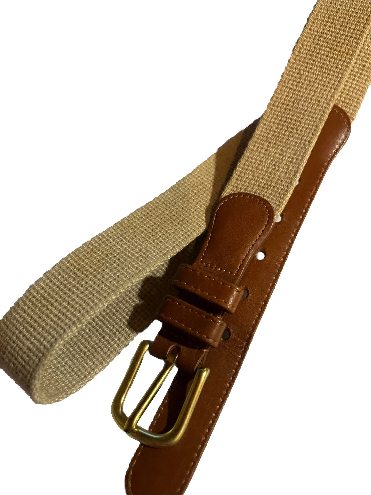 Cintura Coach donna pelle lino marrone larghezza 40 42” 1” abito casual