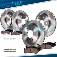 Front Rear Disc Brake Rotors Ceramic Brake Pads Kit for 2012 - 2020 Ford F-150