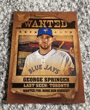2021 Big League Wanted #WT-13 George Springer - Toronto Blue Jays