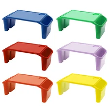 6 Pcs Kids Lap Desk Rectangular Desk Tray for Writing Eating Game Classroom