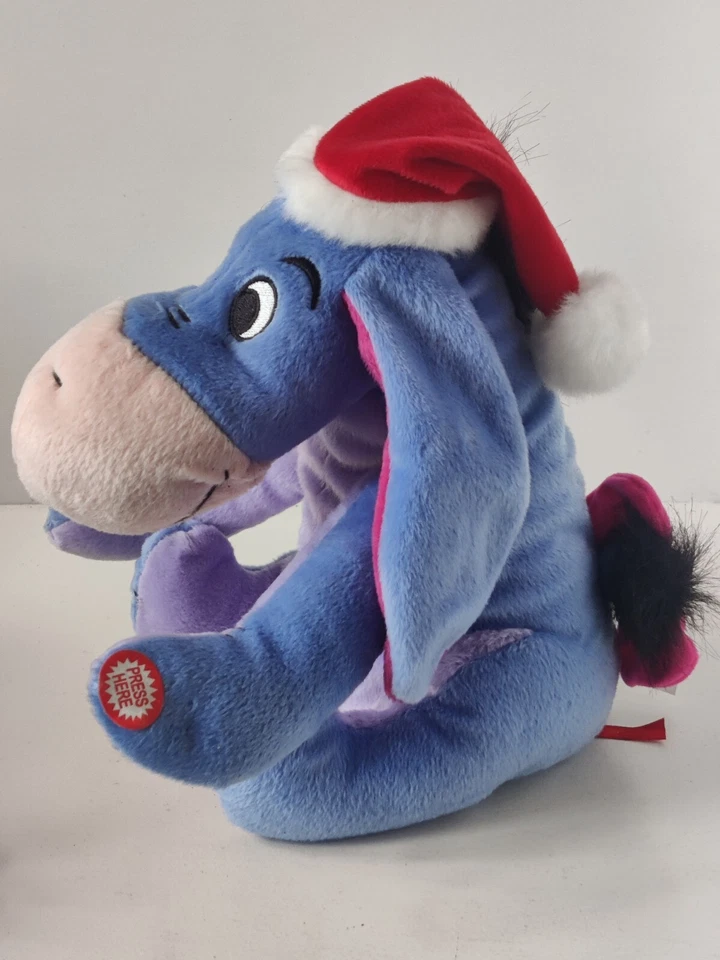 Walt Disney Winnie The Pooh Dancing Christmas Eeyore Plush Ears Not Working - Bild 2 von 4