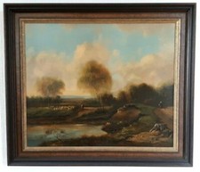 Gemälde - Öl auf Leinwand - gerahmt - signiert - E. O. Hoerl - Landschaftsbild