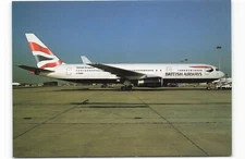 Postcard Airline BRITISH AIRWAYS Boeing B-767-300 G-BNWR WCC-614 CC8.