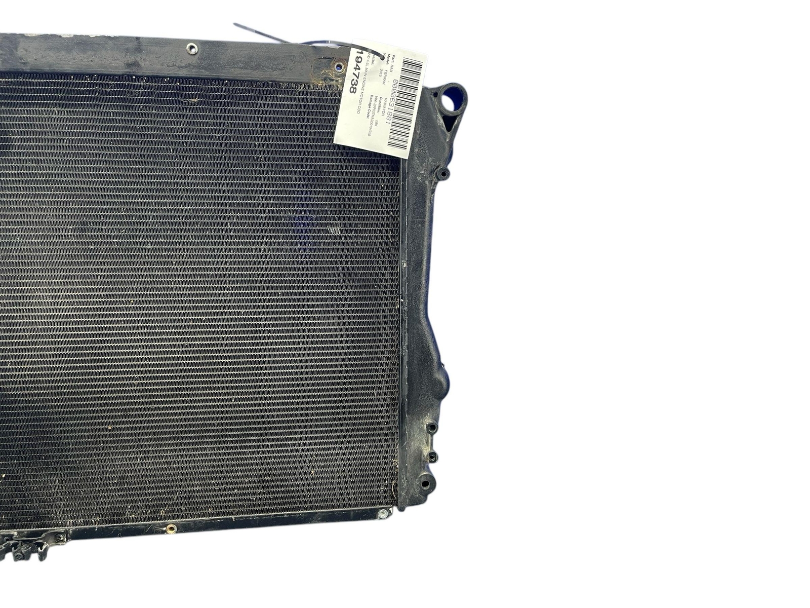 2012 2013 2014 FERRARI CALIFORNIA RWD 4.3L MAIN ENGINE MOTOR COOLANT RADIATOR