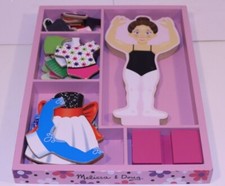 Melissa Doug Magnetic Dress-Up Nina Ballerina For the imaginative dream dancer