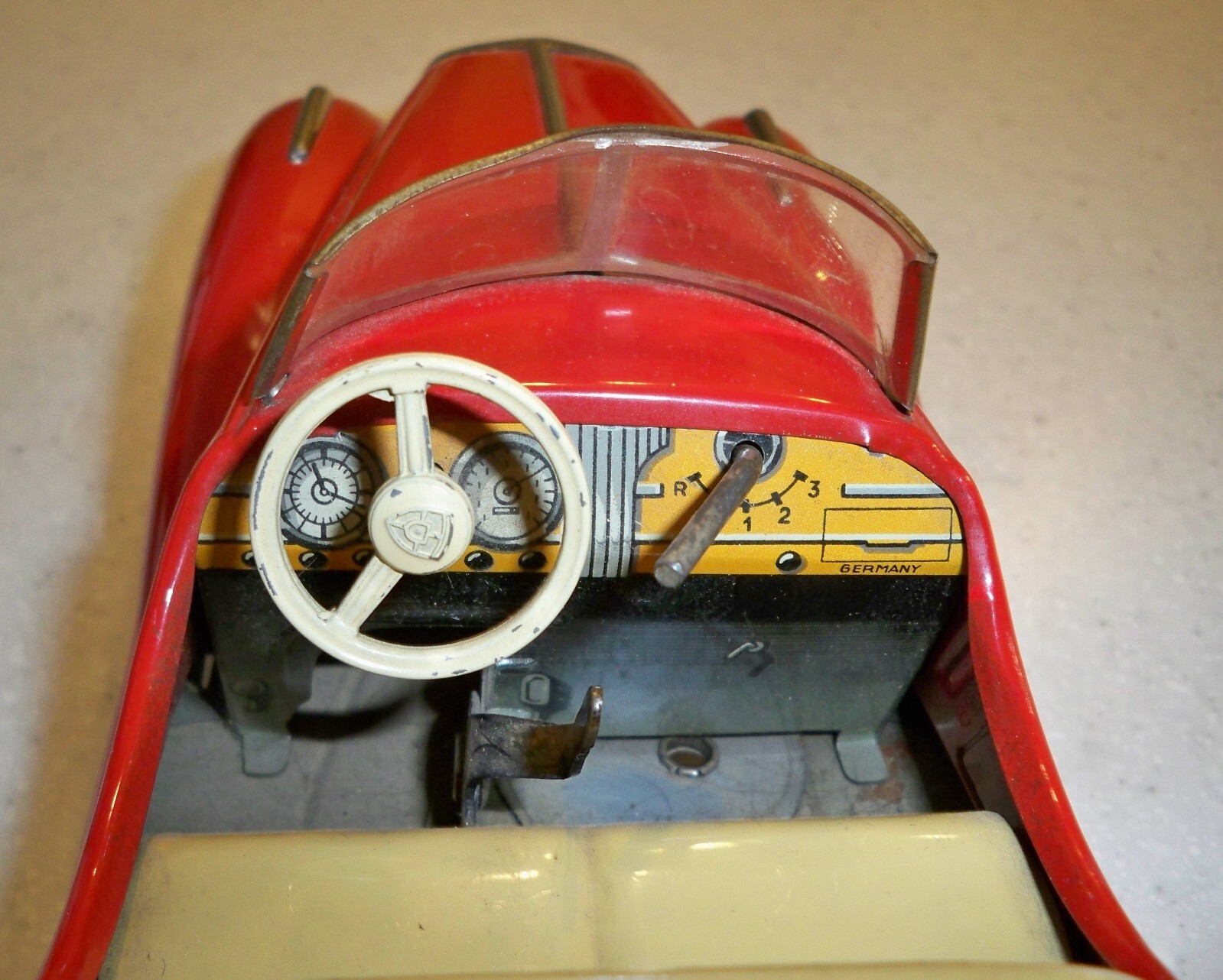 Vintage 1940s 1950s German Distler Wind-Up Toy Mercedes Benz