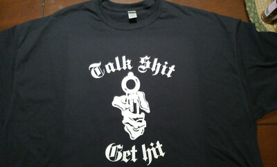 Support your local Outlaws Biker Motorcycle MC tee  t shirt tee outlaw Get Hit