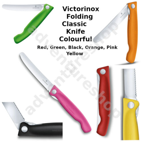 Victorinox Swiss Classic Folding Steak Paring Knife -BRAND NEW COLOURFUL - Picture 1 of 26