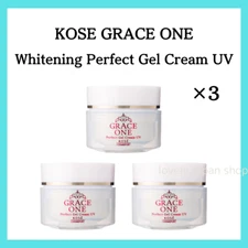 KOSE GRACE ONE Whitening Perfect Gel Cream UV [100g×3] SPF50+ PA++++ All-in-one