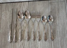 LOT of 8 pc ESTIA CASCADE Stainless 2 Place settings NEW -Fork Spoon Knife