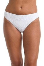 La Blanca Saltwater Sands Hipster Bikini Bottoms Womens Size 12 White Swim