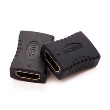2 x HDMI EXTENDER FEMALE TO FEMALE ADAPTER COUPLER JOINER CONNECTOR - 1080P HDTV