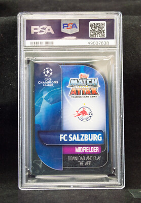 2019 Topps Match Attax Dominik Szoboszlai #SAL14 PSA 8 Champions