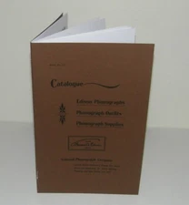 Edison Phonograph Catalogue 1898 Brochure