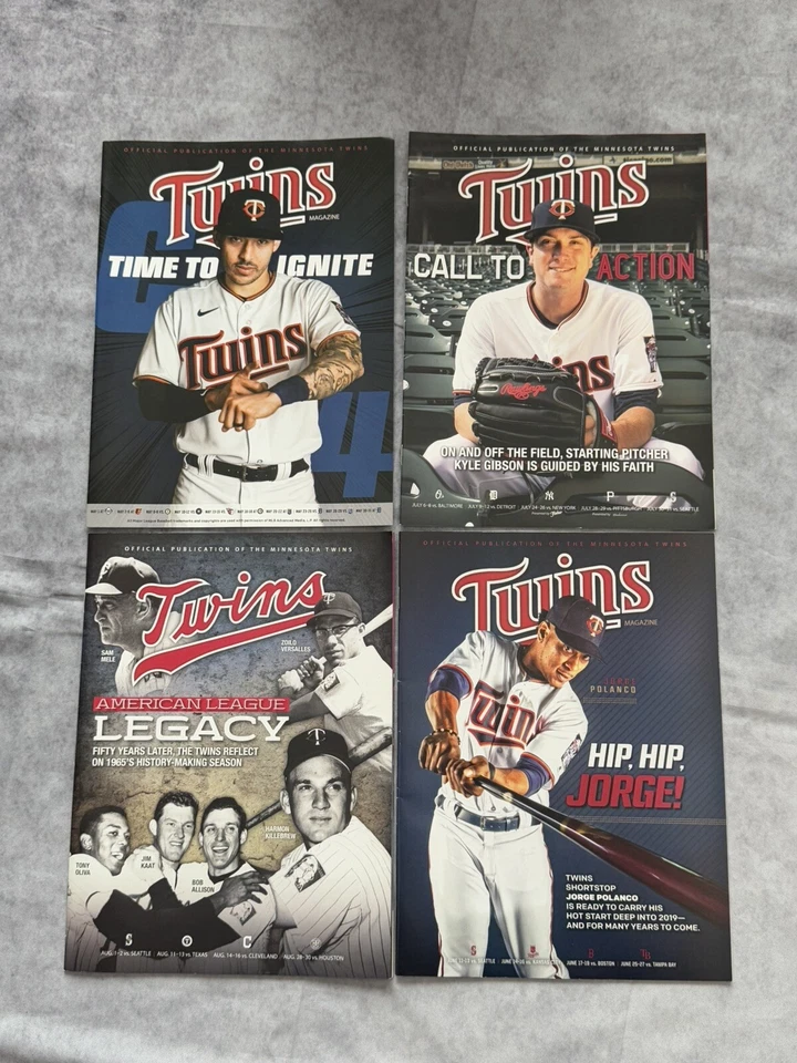 MINNESOTA TWINS SGA 17 Different Magazine Game PROGRAM Joe Mauer Carlos Correa - Image 3 of 4