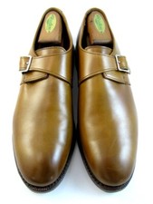 Allen Edmonds "PLYMOUTH" Mens Single Monk Strap 9 D Walnut USA DISCONT'D 239N