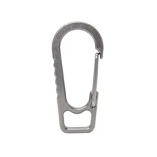 1X Small Titanium Alloy Carabiner Spring Snap Hook Clip Key Hold EDC Buckle Tool
