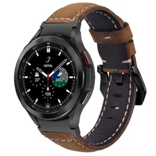 Leather Band Strap For Samsung Galaxy Watch 5 6 40/44mm Classic 43/47mm Pro 45mm