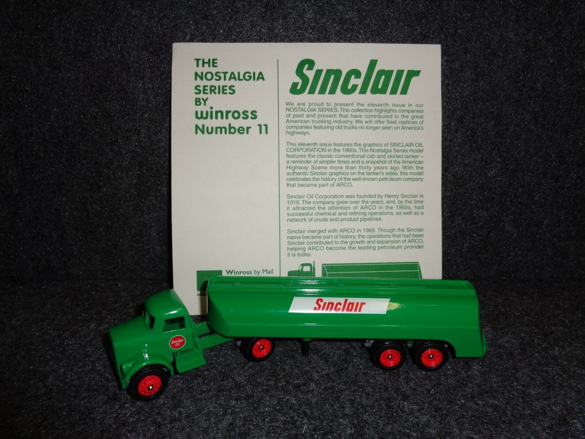SINCLAIR OIL WINROSS KENWORTH TRACTOR & SKIRTED TANKER TRAILER 1