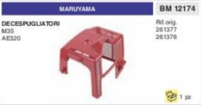 261377 CARTER plastic HEAD MOTOR BRUSHCUTTER MARUYAMA M35 AE320