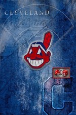 Cleveland Indians Poster, CLEVELAND INDIANS MLB Baseball Print Free Shipping Us