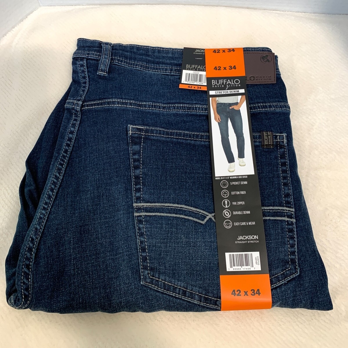 Buffalo David Bitton Men Jackson Straight Fit Stretch Jeans Choose