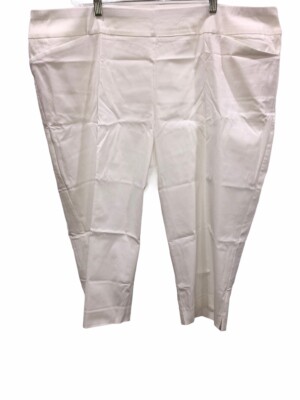 Susan Graver Women's Petite Uptown Stretch Pull-On Crop Pants