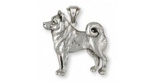 Shiba Inu Pendant Jewelry Sterling Silver Handmade Dog Pendant SI4-P