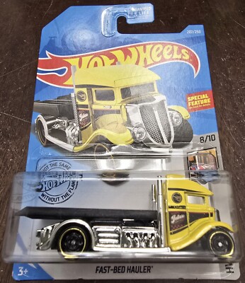 Hot Wheels 2019 Treasure Hunt Fast-Bed Hauler Yellow HW Metro #8/10 *NEW* 