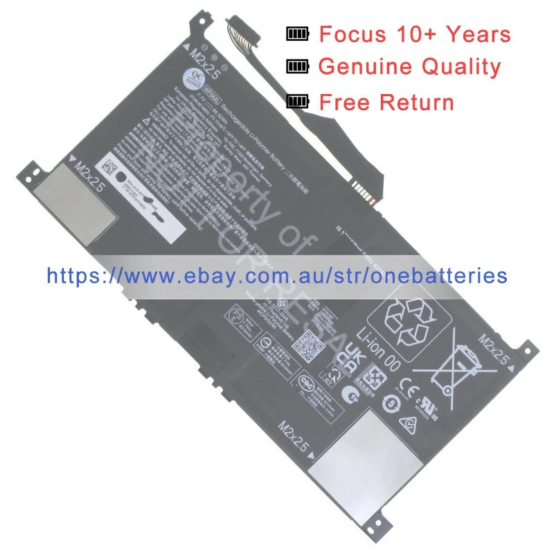 Batería para portátil HP ENVY X360 13-BF0095TU totalmente nueva WF04066XL M89926-AC1 Foto 2 de 4