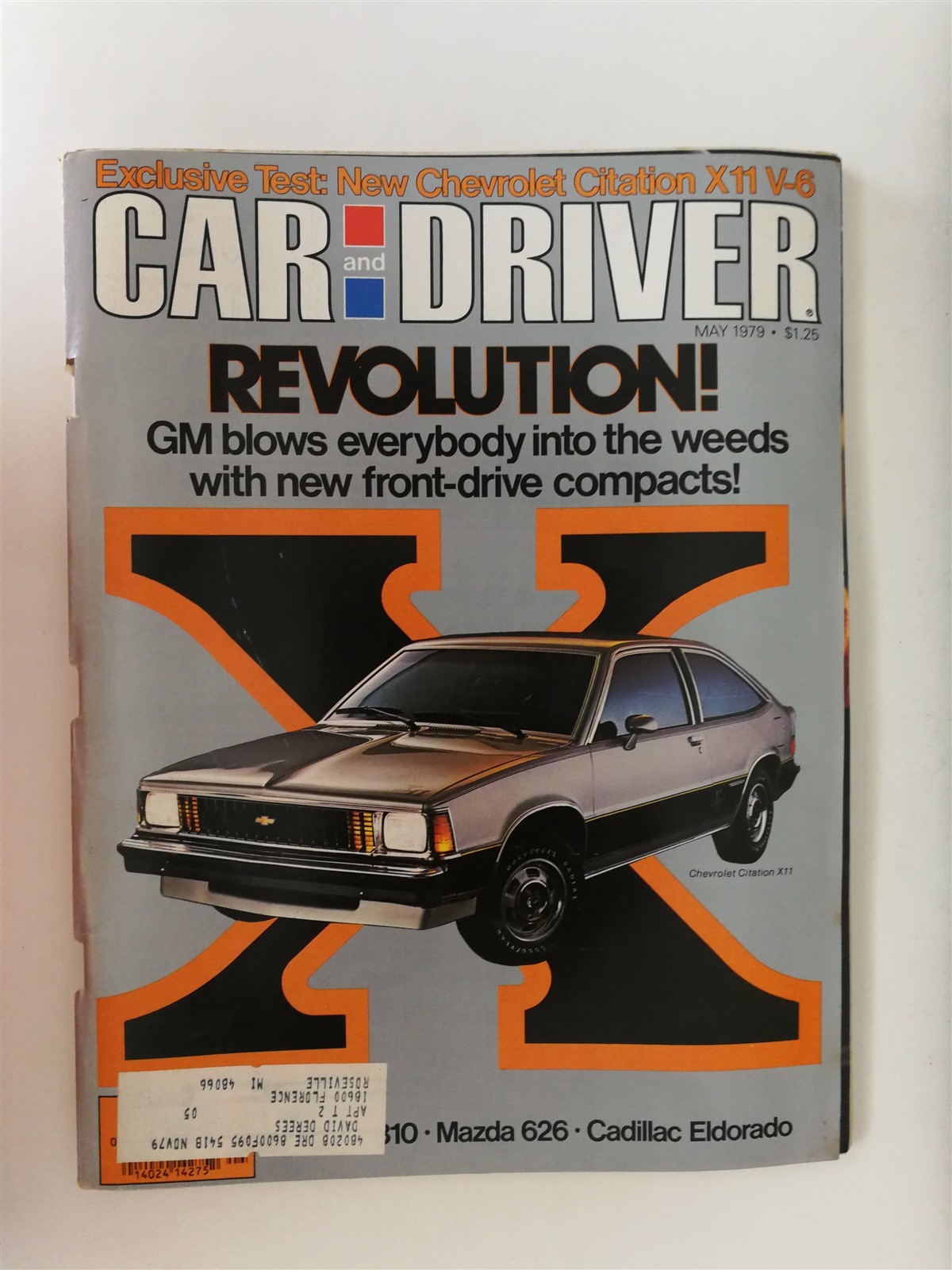 Car & Driver Magazine May 1979 Mazda 626 Cadillac Eldorado Chevy