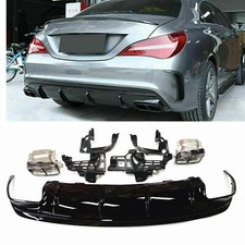 Rear Bumper Diffuser Exhaust Pipes For Mercedes Benz CLA45 2013-2019 2016