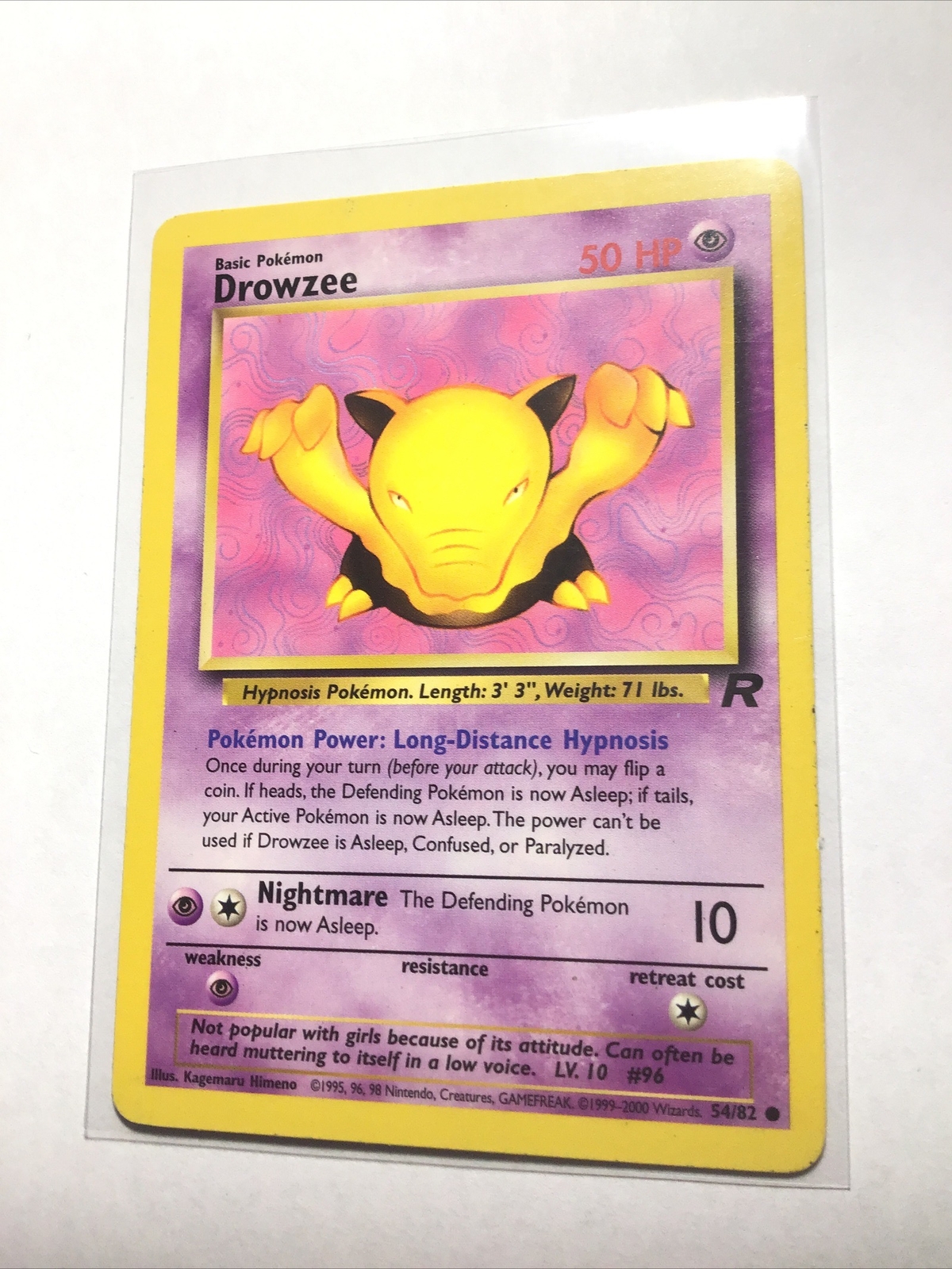 DROWZEE - 54/82 - Team Rocket - Pokemon Card - PL