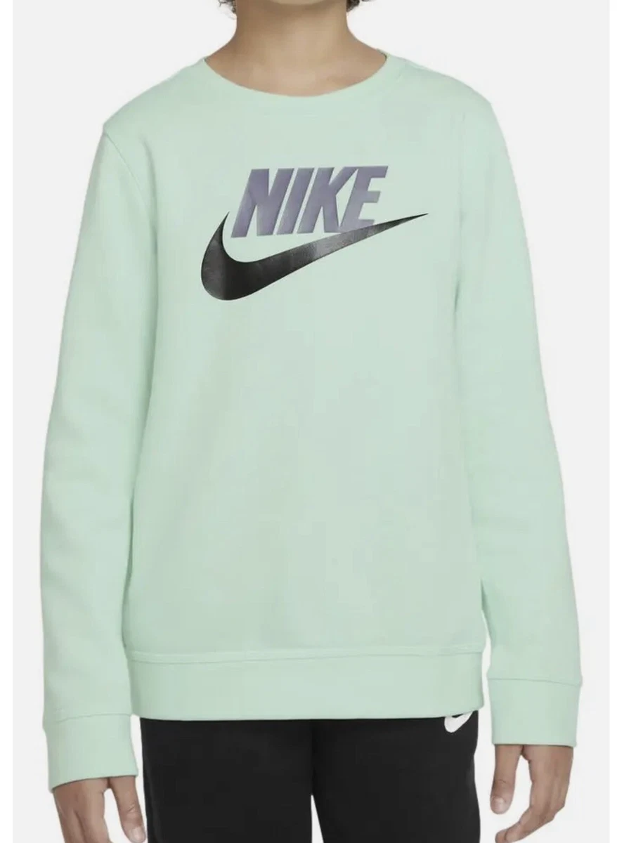 Nike Mint Green Crew Neck Fleece Hoodie Super Soft size XL