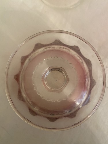 Set of 4 Kings Crown Ruby Red Flash Thumbprint Sherbet Dessert Indiana Glass 4"T - Picture 9 of 9