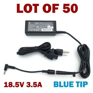 Viel 50 Original HP 65W Netzteil 18.5V 3.5A Blaue Spitze Laptop Ladegerät &