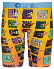 Ethika E-TV Television Decorated Boxes Taxi Yellow Long Boxers Men's NWT DISC