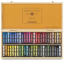 Sennelier Soft Pastels - Professional Artists Pastels - 50 Wooden Box Classic