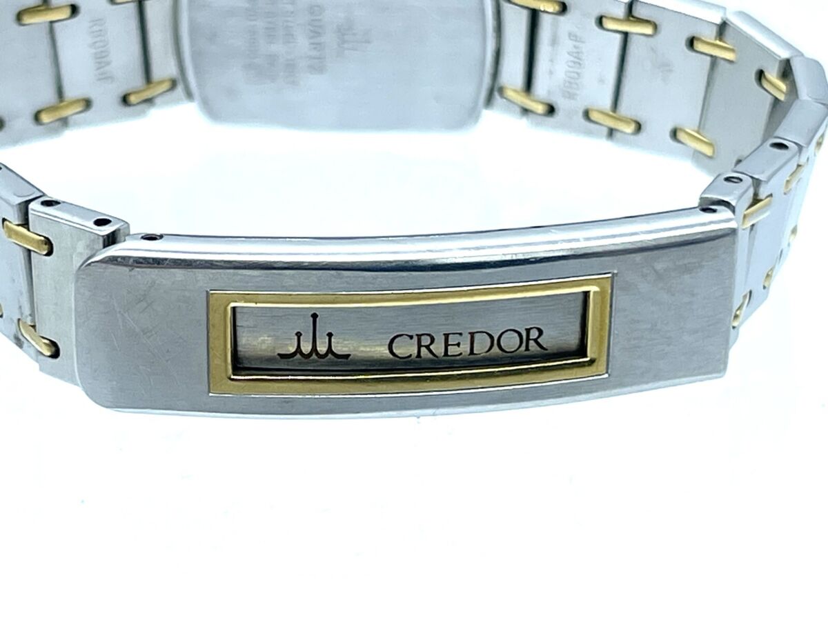 SEIKO Credor Quartz Ladies Watch 18KT Gold Bezel Band Size SEIKO Credor Quartz Ladies Watch 18KT Gold Bezel Band Size