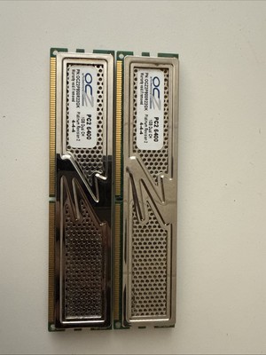 A pair of 2 OCZ Platinum Rev 2 DDR2 PC2-6400 2GB (1GB x 2) Desktop RAM sticks