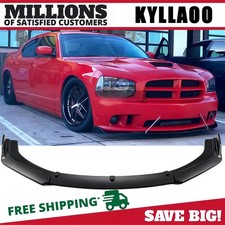 Front Bumper Lip Spoiler Splitter Chin Matte Black For Dodge Charger 2006-2014 Front Bumper Lip Spoiler Splitter Chin Matte Black For Dodge Charger 2006-2014