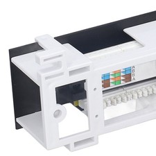 Patch Panel 8 Ports CAT6 Network Cable Rackmount 568A/B RJ45 Accessory For New